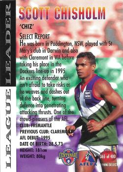 1996 Select AFL #365 Scott Chisholm Back